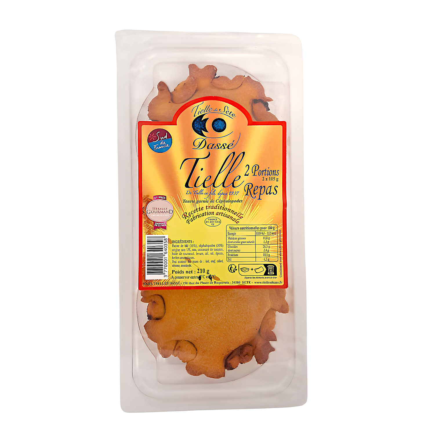 Tielles repas 2x105g