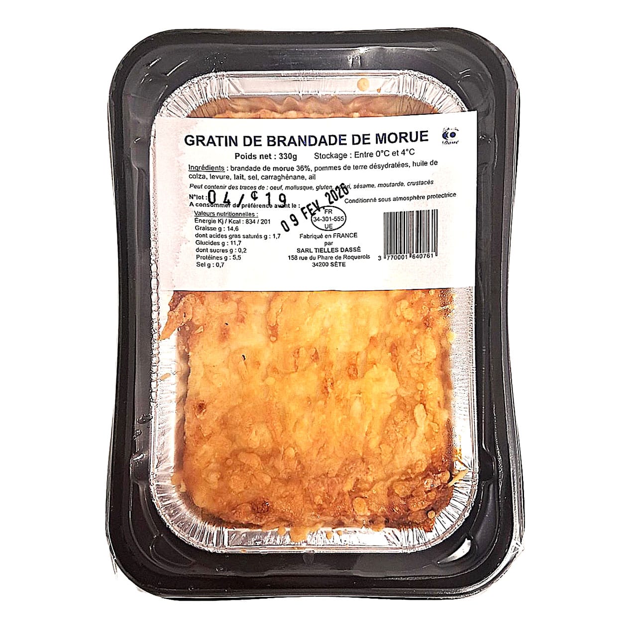 Gratin de brandade 330g