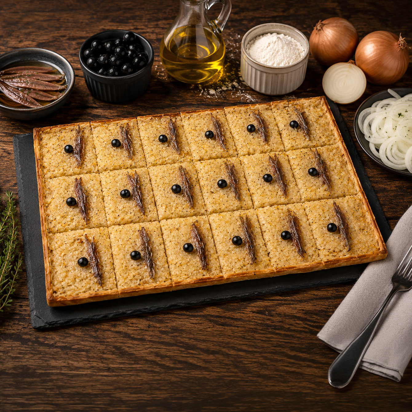Pissaladière en plaque (ultra frais)